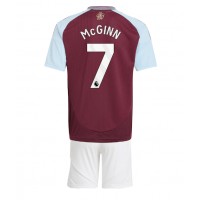 Aston Villa John McGinn #7 Hjemmebanesæt Børn 2024-25 Kortærmet (+ Korte bukser)